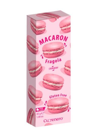 CUORENERO Macaron Fraise 42G