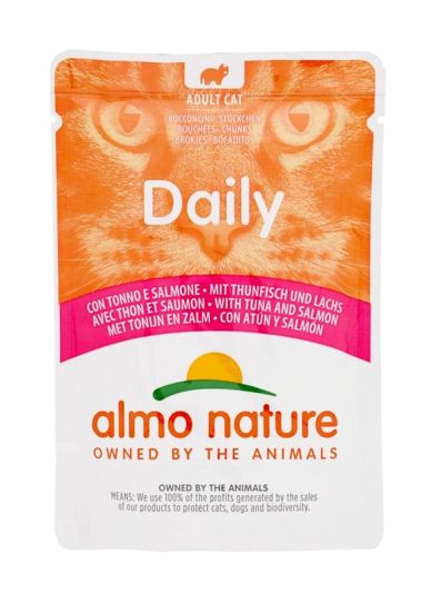 ALMON NATURE DAILY Aliments Humides Thon Et Saumon 70G