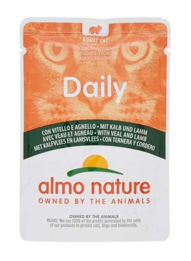 ALMON NATURE DAILY Aliments Humides Mollet Et Agneau 70G