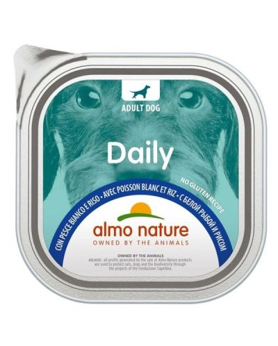 ALMO NATURE Dalily Patè Poisson Blanc Et Riz 300G