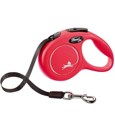 Laisse Extensible Flexi Rouge 5M