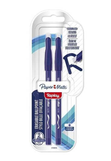 Penna Cancellabile Blu 2 Pezzi 