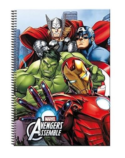 Quaderno Ad Anelli Avengers Quadretti 0.5Cm