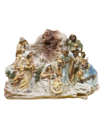 Set Crèche Scène Complète 12X16Cm