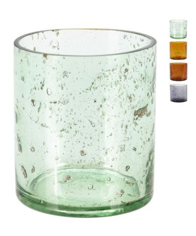 Porte-Bougies En Verre 7X7Cm - Assortis