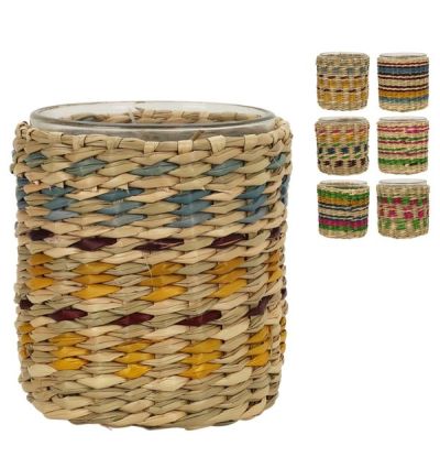 Porte-Bougies Naturel 7X8Cm - Assortis