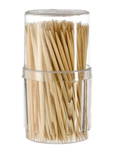 Cure-Dents En Bois 200 Pièces - 3 Pots 