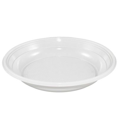 Assiettes À Soupe Réutilisables En Plastique 25 Pièces 22Cm