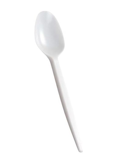 Cuillères En Plastique Blanc Réutilisables 25 Pièces 