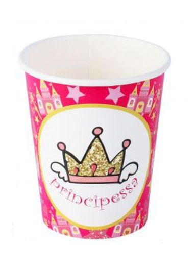 Articolo Party A Tema Principesse Bicchiere 260Ml