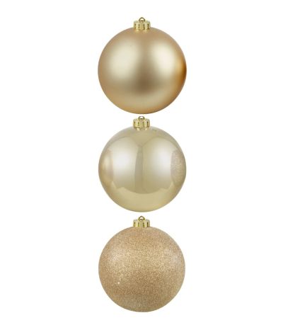 Goldene Weihnachtskugel Aus Kunststoff 120Mm - Weihnachtsdekoration