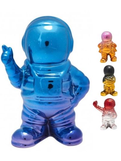 Deko-Objekt Aus Keramik Astronaut Electroplate 10Cm - Sortiert
