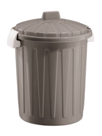Abfalleimer Mit Deckel 8L Beige 26X32Cm