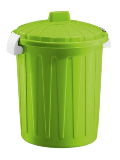 Abfalleimer Mit Deckel 8L Lindgrün 26X32Cm
