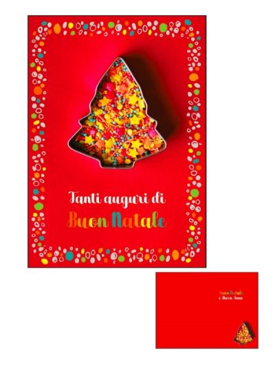 Frohe-Weihnachts-Karte Mit Holografischer Folie Baum