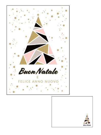 Frohe-Weihnachts-Karte Mit Folie Gold Baum