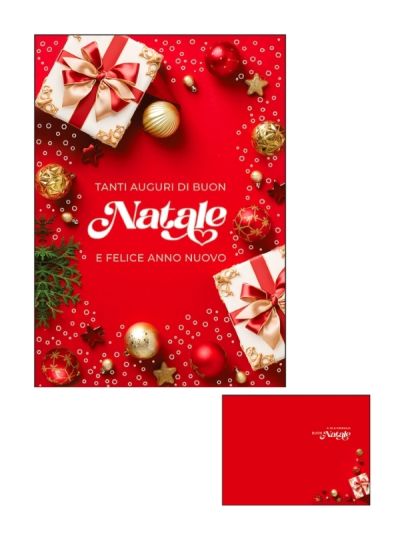 Frohe-Weihnachts-Karte Mit Silberfolie Kugeln Und Geschenke