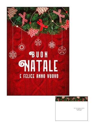 Frohe-Weihnachts-Karte Mit Silberfolie Rot