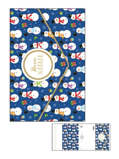 Frohe Weihnachtskarte Mit Folie Gold Schneemänner