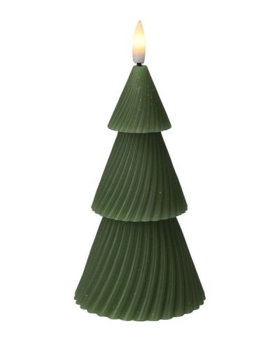Candela LED A Forma Di Albero Di Natale Verde 11Cm