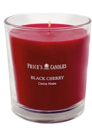 Glas Mit Kerze Black Cherry 170G