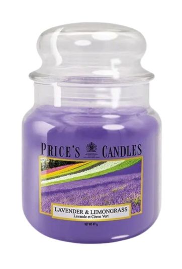 Mittlere Kerze Lavander&Lemon Grass 411G