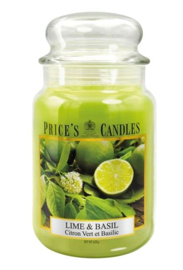Große Kerze Lime&Basil 630G