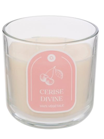 Bougie Parfumée Avec Pot En Verre Floa Cerise 350G