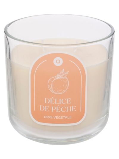 Bougie Parfumée Avec Pot En Verre Floa Pêche 350G