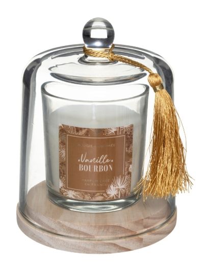 Bougie Parfumée Avec Cloche En Verre Loli Vanille Burbon 130G