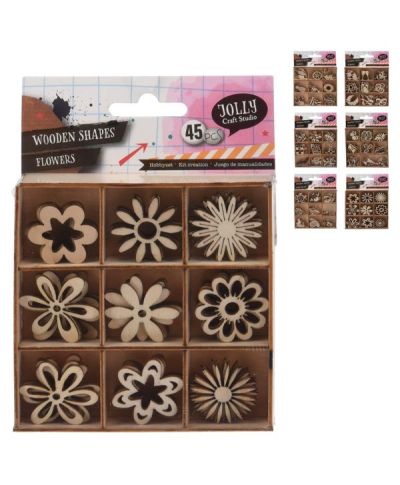  Hobby Set Legno 45 Pezzi - Assortito