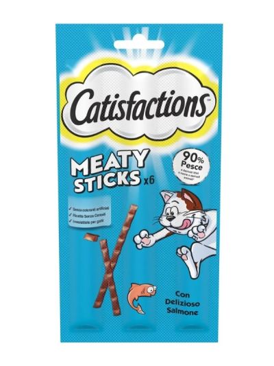 CATISFACTION Meaty Sticks Salmone 6X5G