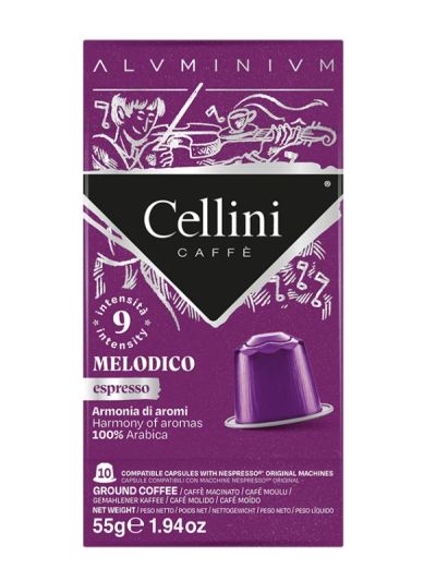 CELLINI Capsule Caffè Melodico Intensità 9 10 Pezzi 