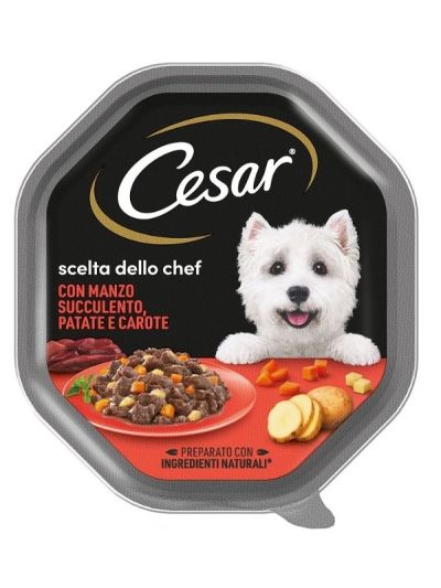CESAR Morceaux En Sauce Bœuf, Pommes De Terre Et Carottes 150G