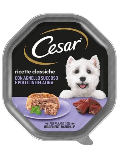CESAR Pâté En Gelée Agneau Et Poulet 150G