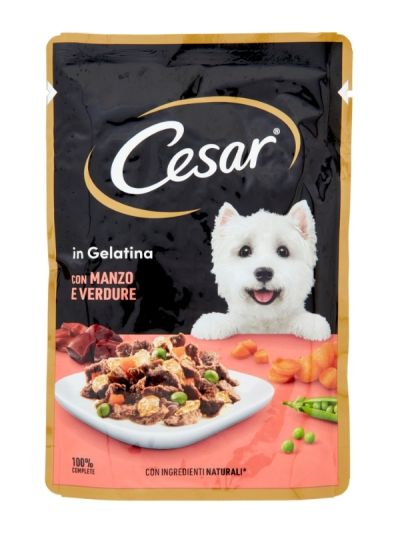 CESAR Bouchées En Gelée Bœuf Et Légumes 100G