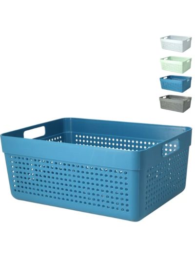 Panier Organisateur En Plastique 32X14Cm - Assortis