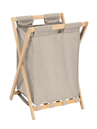 Wäschekorb Faltbare Ordnungsbox Grau 46X40X66Cm