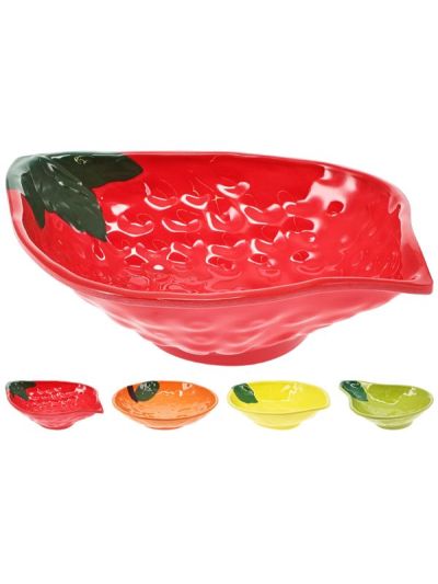 Obstförmige Schüssel aus Melamin 9 x 6 cm - sortiert