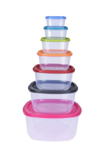 Contenitore Per Alimenti Con Coperchio - Set 7 pezzi