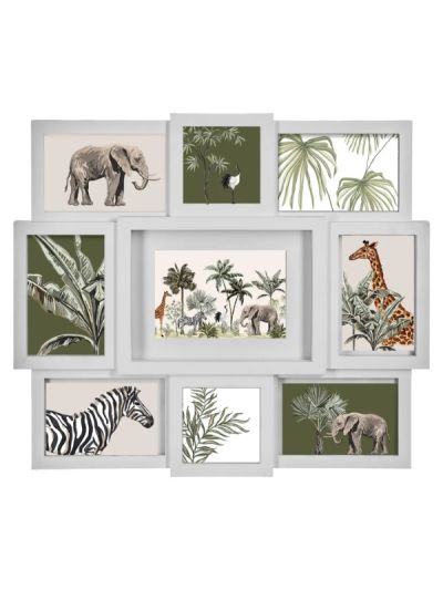 Multi- Frame Cali Für 9 Fotos Aus Weißem Kunststoff 48.5X42.5Cm