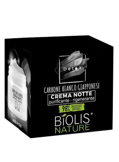 BIOLIS Nachtcreme Weiße Kohle 50Ml
