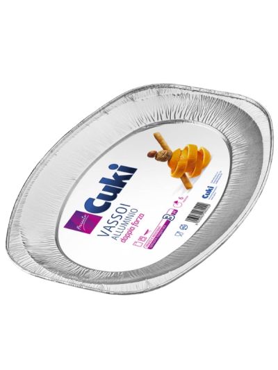 CUKI Aluminium Schale 6 Portionen 3 Stück 24X35Cm