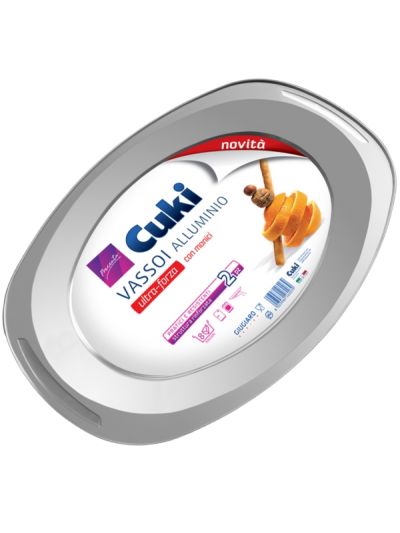 CUKI Aluminium Schale Mit Griffen 8 Portionen 2 Stück 