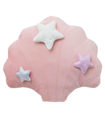 Coussin Rose En Forme De Coquillage Pour Enfant 35X40Cm