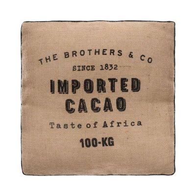 Coussin De Sol Déco En Jute 40X40Cm