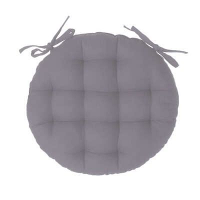 Coussin Pour Chaise Ronde Couleur Gris 38Cm