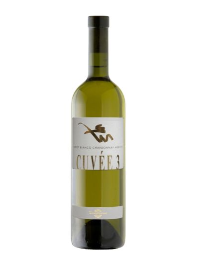 CUVÉE 3 Weiß Chardonnay Merlot Wein Aus Dem Tessin  IGT 75Cl 13 % Vol