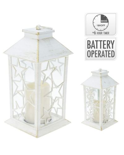 Weihnachtsdekorationlaterne Mit Led Kerze