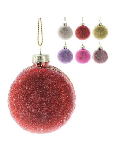Weihnachtsanhänger Aus Glasmakronen6Cm - Sortiert